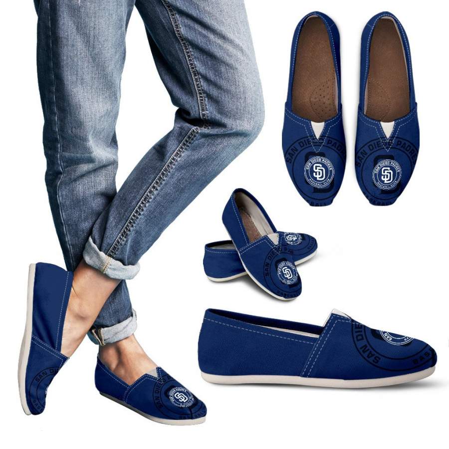 Enormous Logo Mix Tiny Logo Fantastic San Diego Padres Casual Shoes