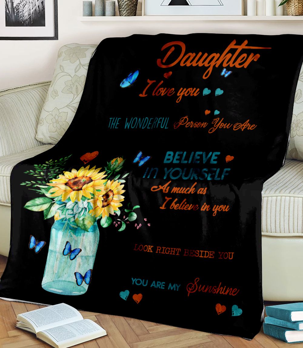 to my daughter never forget Fleece Blanket