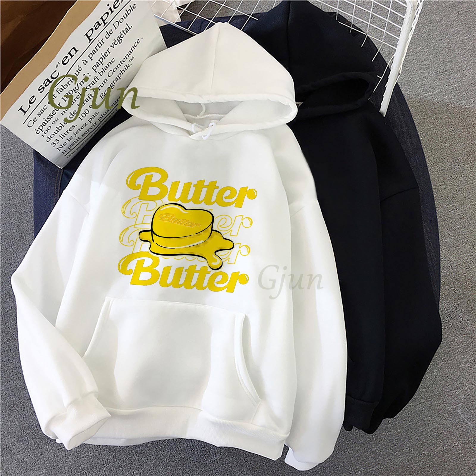 2021 NEW Ablum Butter Bangtan Boys Print Unisex Women Hoodie Female Clothes Loose Sweatshirt Harajuku Y2k Aesthetic Hoody Men alx