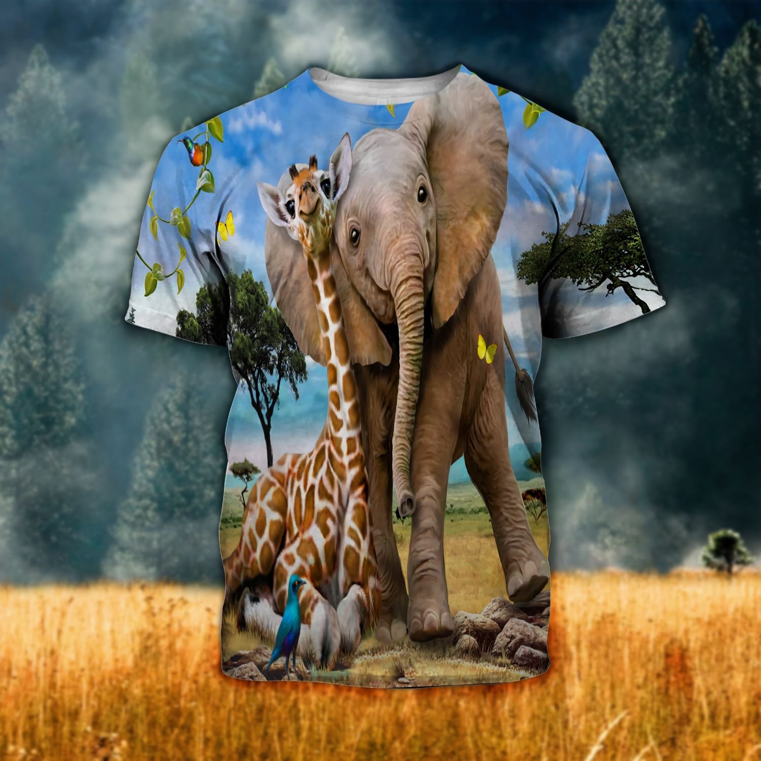 Elephant Ver01 Tthj190721Nvm Unisex 3D T-Shirt All Over Print