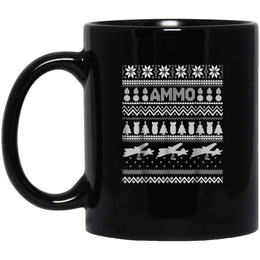 Air Force AMMO Ugly Christmas Sweater Style Mug Gift