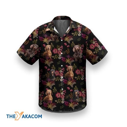 Adorable Dachshund Tiny Tropical Flower The Best Gift For Dog Lovers Hawaiian Shirt Ha24504