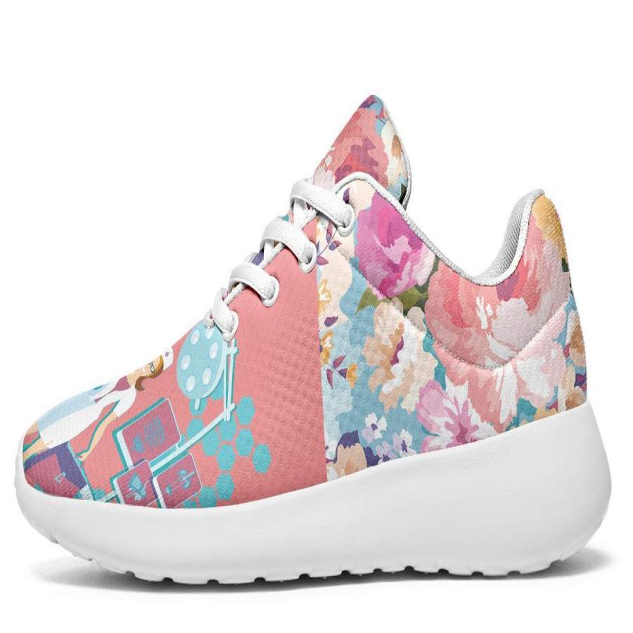 Floral Nurse Sneakers - ReadingLLC