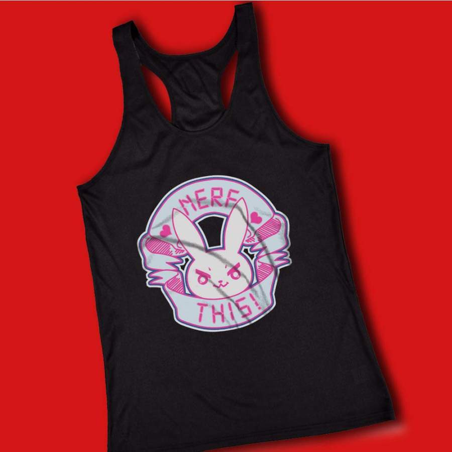 Nerf This Overwatch Bunny Gif Women’S Tank Top