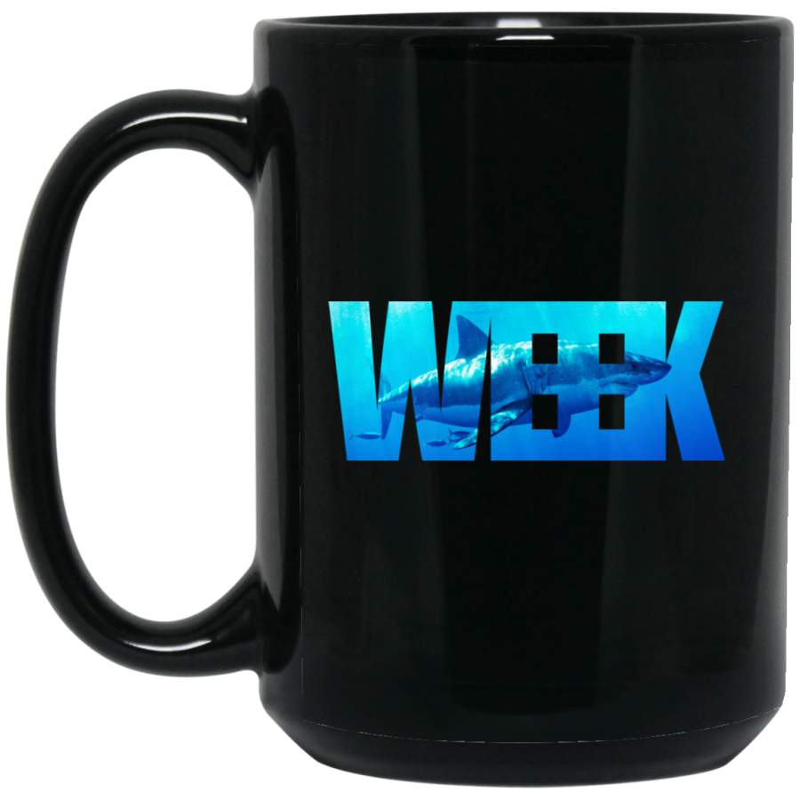 Week of The Shark- Novelty Graphic BM15OZ 15 oz. Black Mug