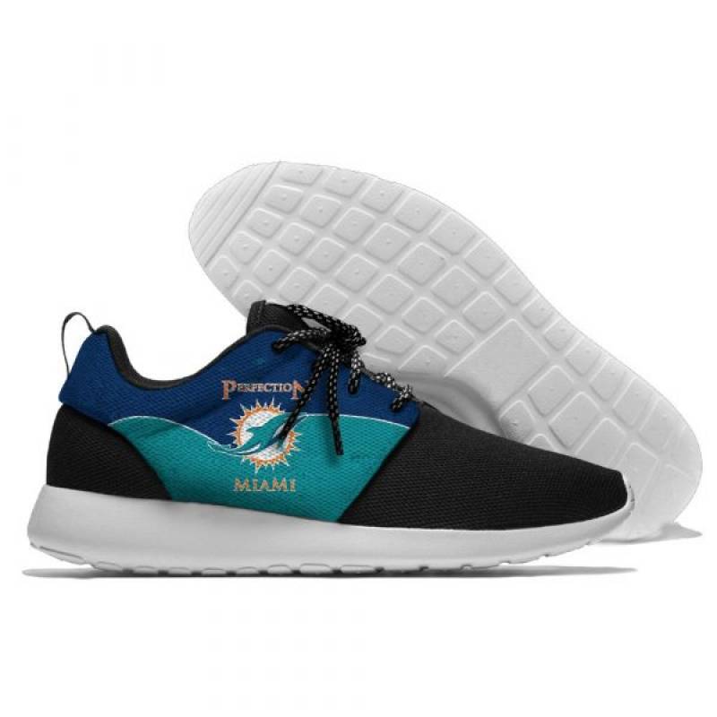 Mens And Womens Miami Dolphins Lightweight Sneakers, Dolphins Running Shoes #4