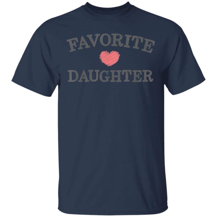 Favorite Daughter Heart Distressed Vintage Faded Design Coffee Mug Unisex Men Women Tshirt