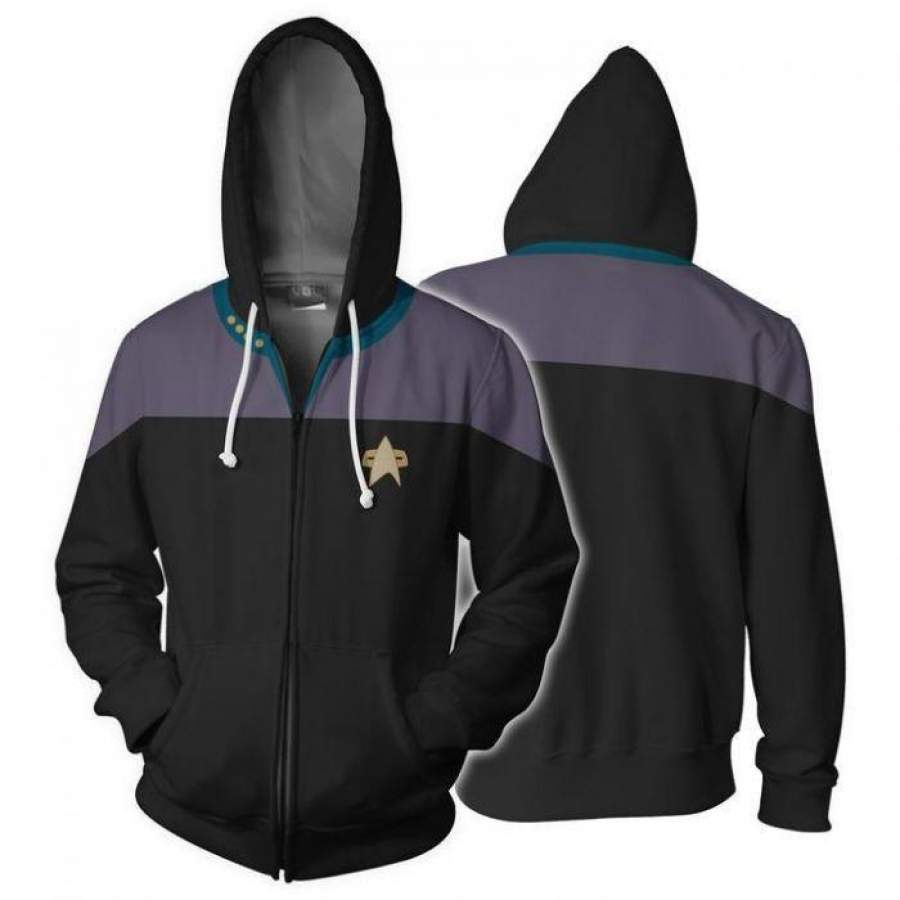 Star Trek Hoodies – Star Trek: Deep Space Nine Zip Up Hoodie Sale