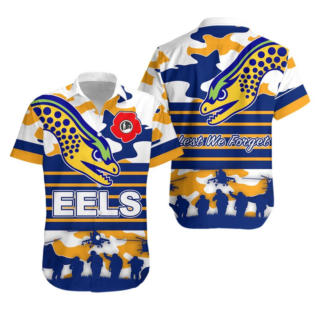 Eels Anzac Day Hawaii Shirt Parramatta Newest Ha104933