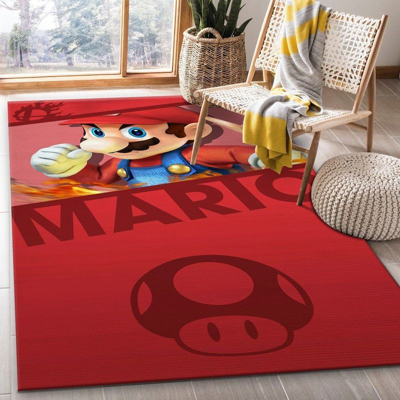 Super Mario Bros Nintendo Switch Gaming Collection Area Rugs Living Room Carpet Floor Decor The Us Decor 2