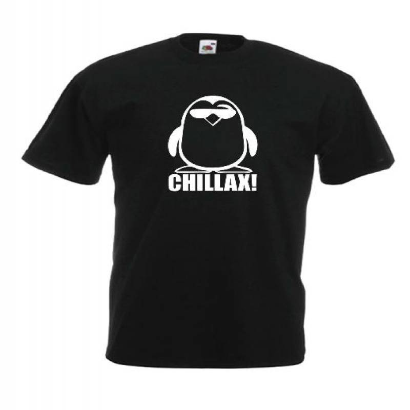 Penguin Chillax Funny New T-Shirts