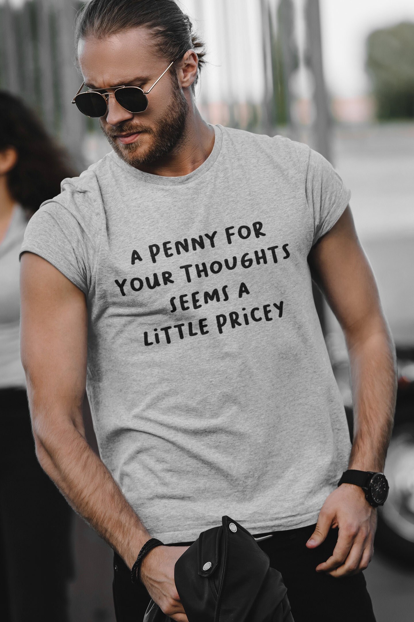 Penny For Your Thoughts Seems A Little Pricey T shirt Humor Funny Sarcastic Graphic Novelty Tee