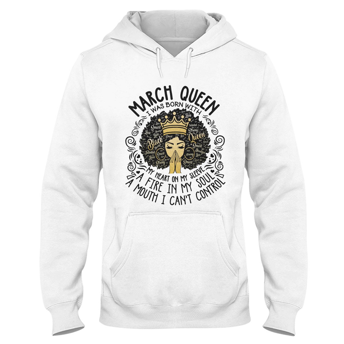 March Black Queen My Heart On My Sleeve Ver B Ez07 2909 Hoodie