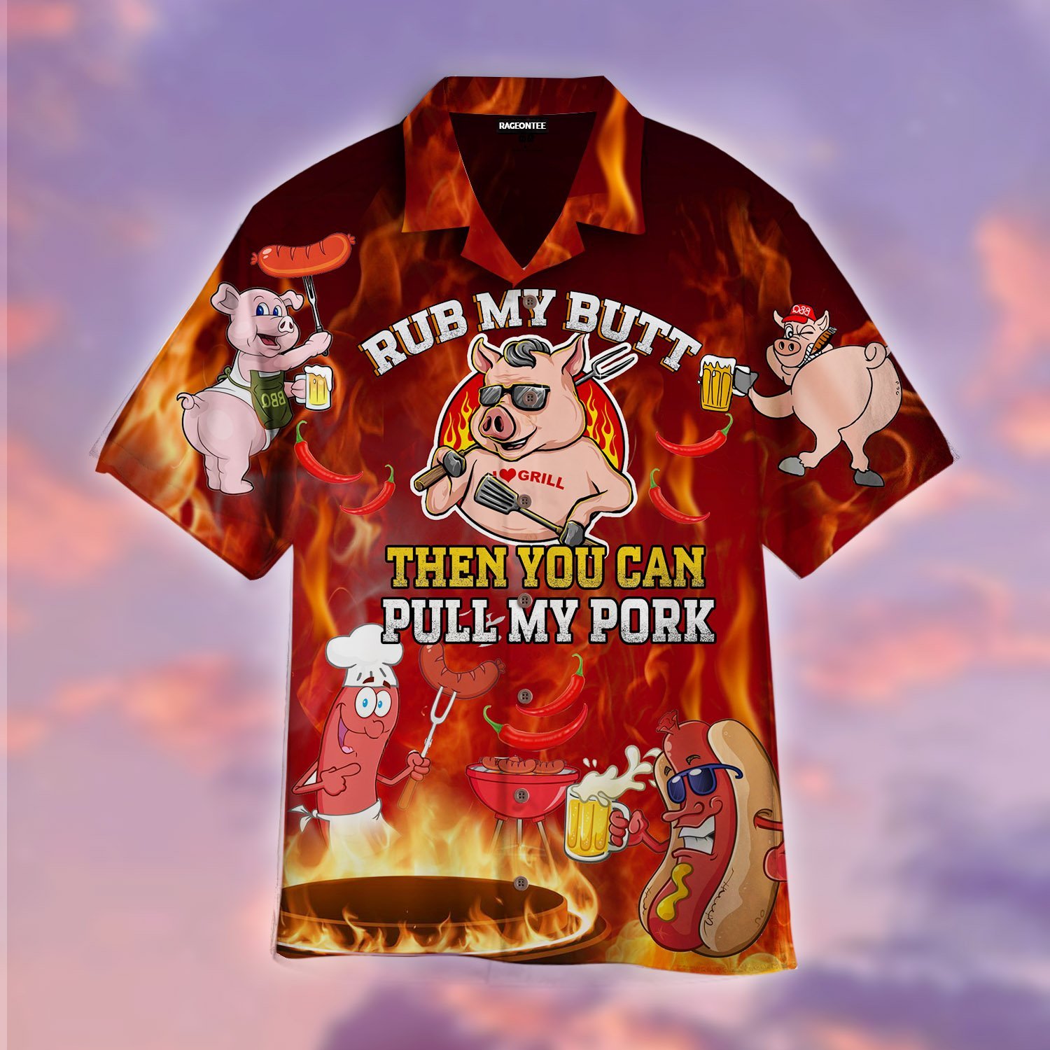 I Rub My Meat Before Stick It In Hawaii Shirt Ha13401