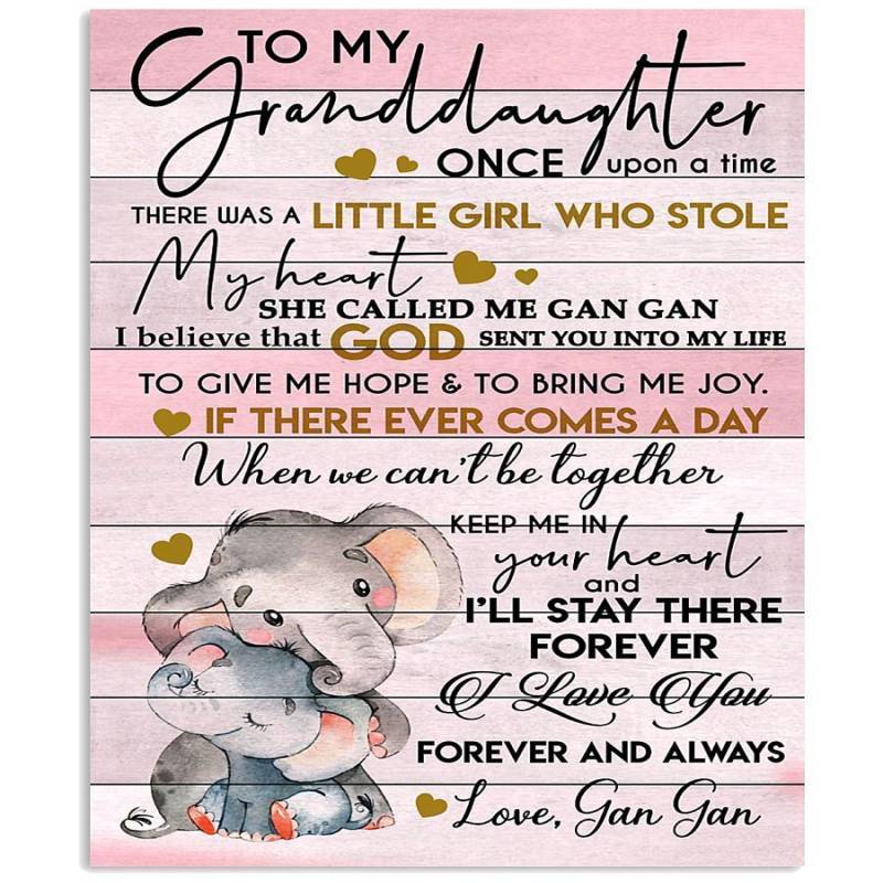 That’s Message From Gangan To Granddaughter Who Loves Elephant Vertical Poster