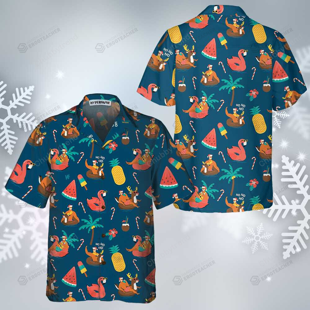 Tropical Hot Christmas Hawaii Shirt Ha96543