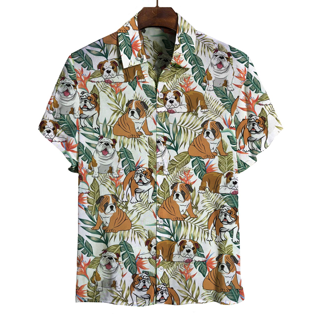 English Bulldog Hawaii Shirt Ha29653