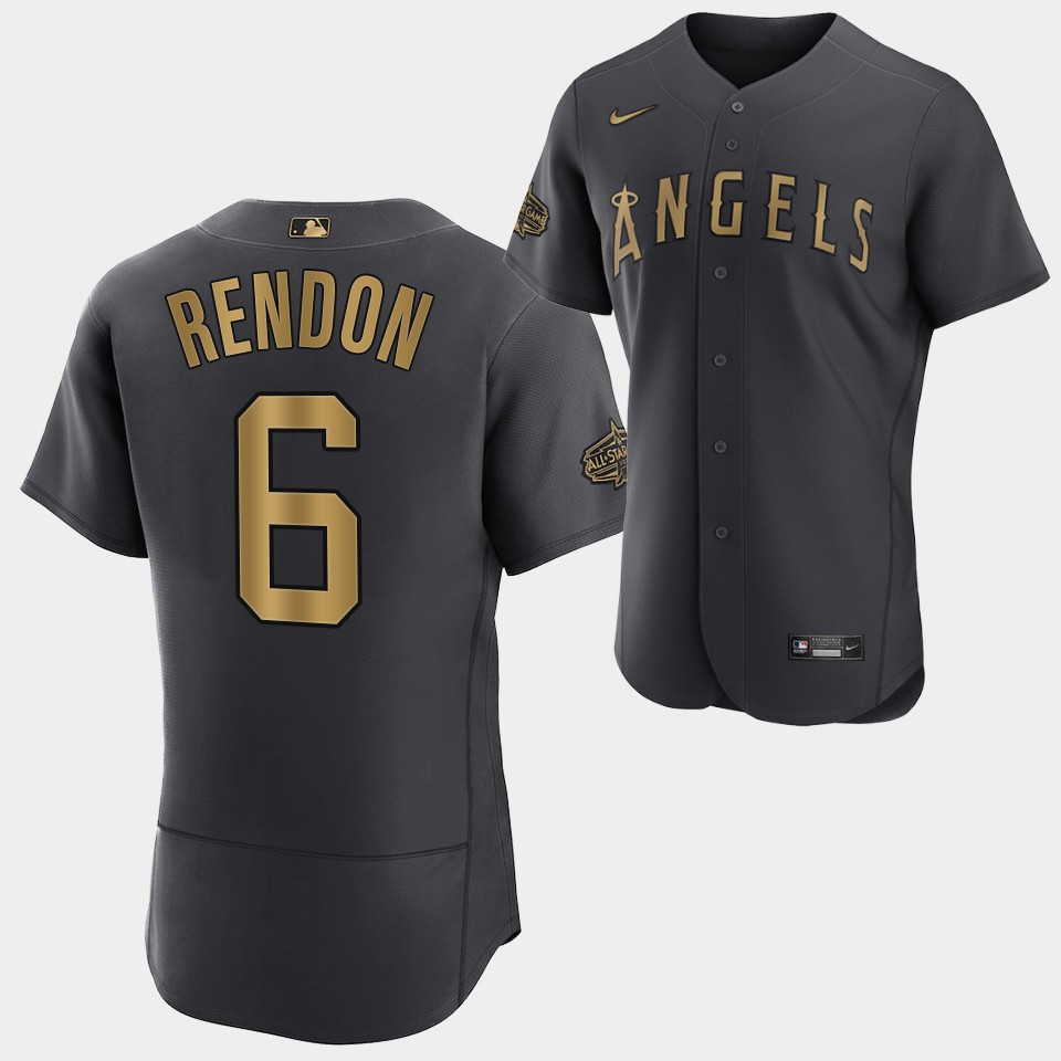 2022-23 All-Star Los Angeles Angels Anthony Rendon Charcoal Jersey