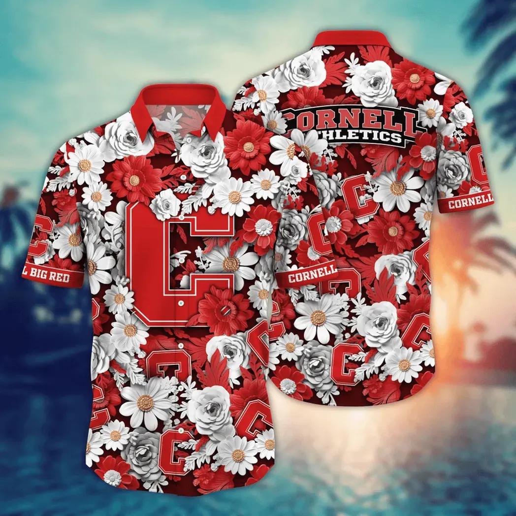 Cornell Big Red Ncaa Flower Aloha Hawaiian Shirt 9, Ncaa Hawaiian Shirt