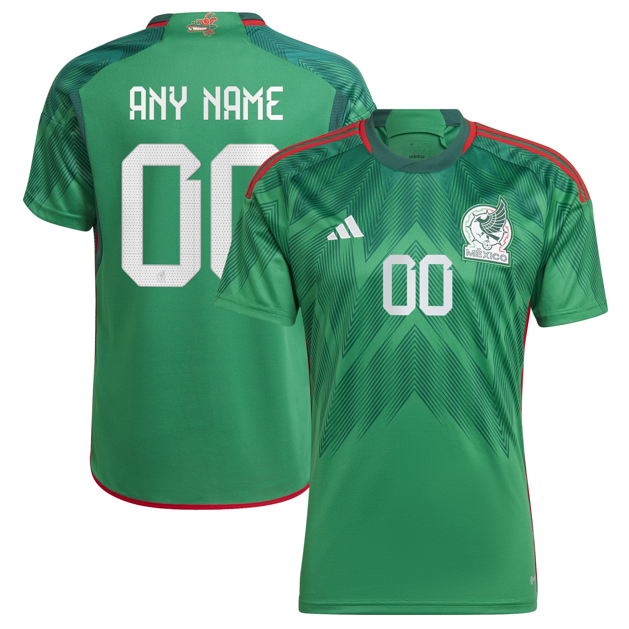 Mexico National Team 2022/23 Home Custom Replica Jersey – Green