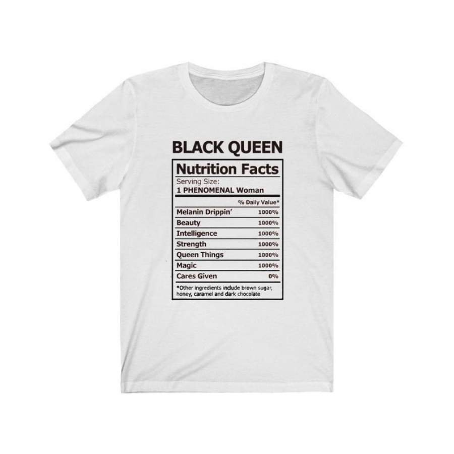 Black Queen Nutrition Facts Men T-Shirt Black Girl Magic