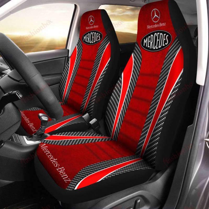 MERCEDES NTH Car Seat Cover (Set of 2) Ver 1 (Red)