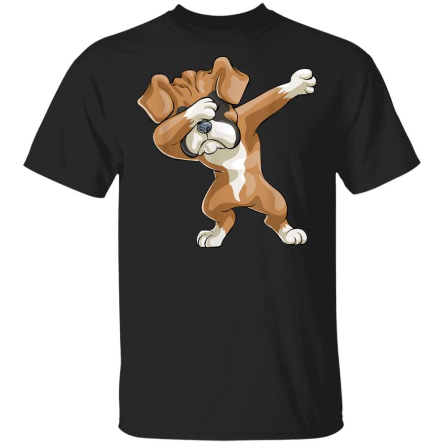 Dabbing Boxer Dog T shirt Gift Funny Dab Gift Puppy Kids Men TShirt