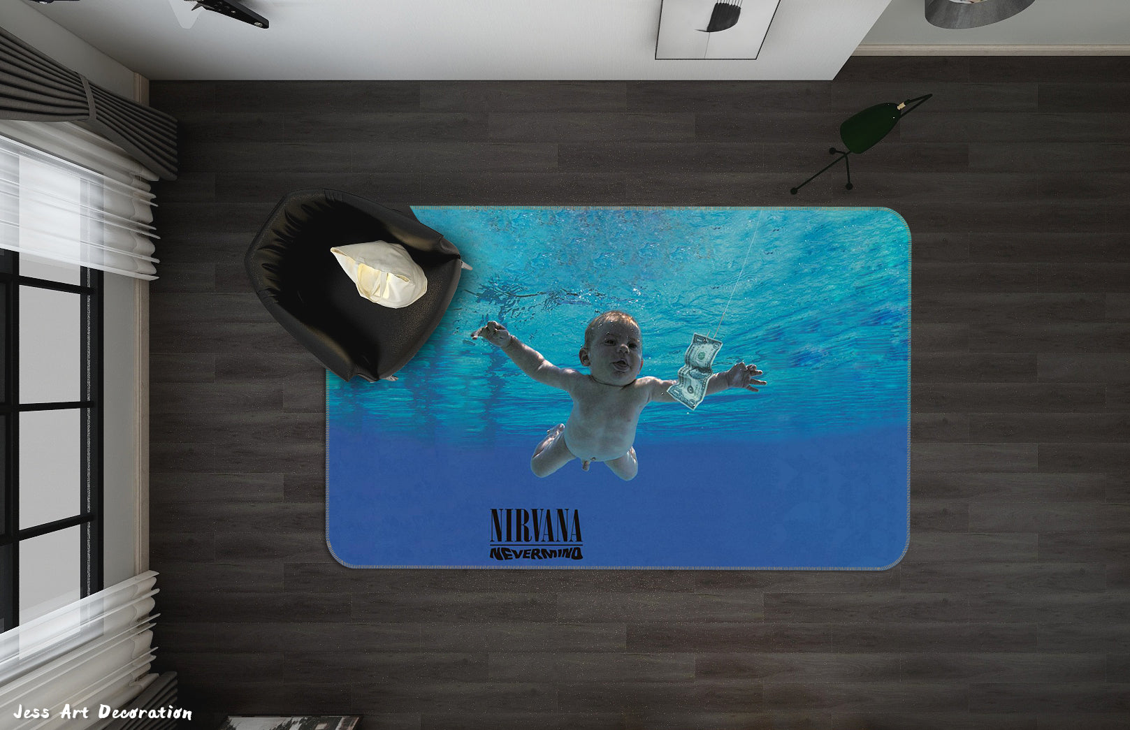 3D Nirvana Rock Band Non-Slip Rug Mat 50