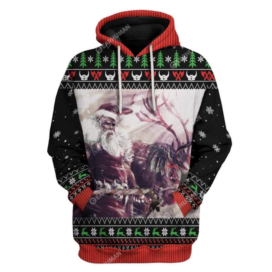 Ugly Christmas Sandin Hoodie Tshirt Apparel