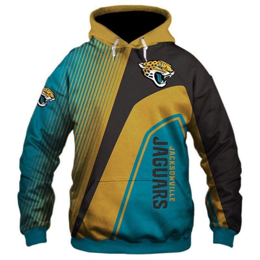 Jacksonville Jaguars Zip Hoodie 3D Style1800 All Over Printed