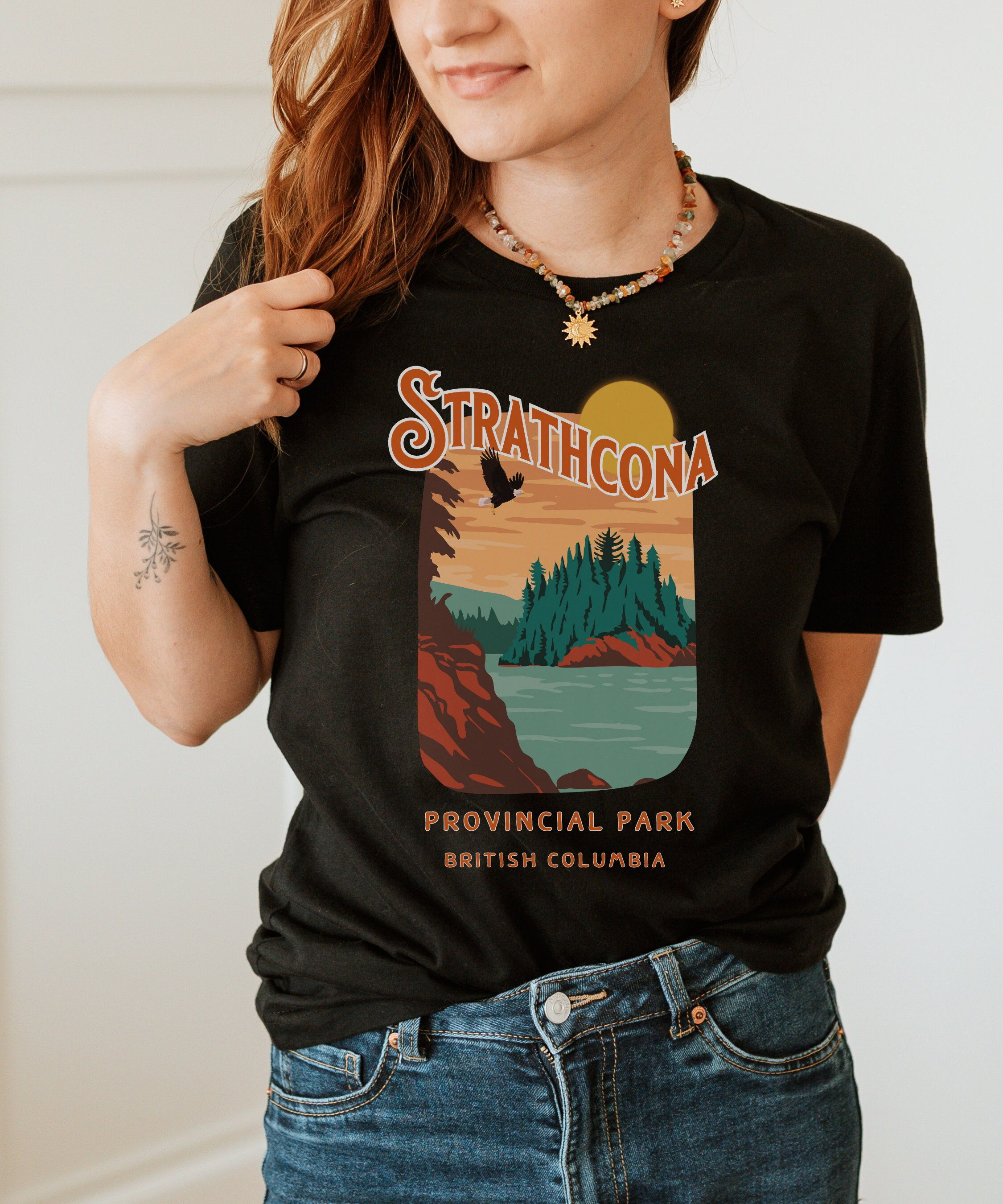 Strathcona British Columbia Provincial Park Tshirt | Gift For Nature, Hiking, Camping, Outdoors,Adventure Lover | Vancouver Island Shirt PNW