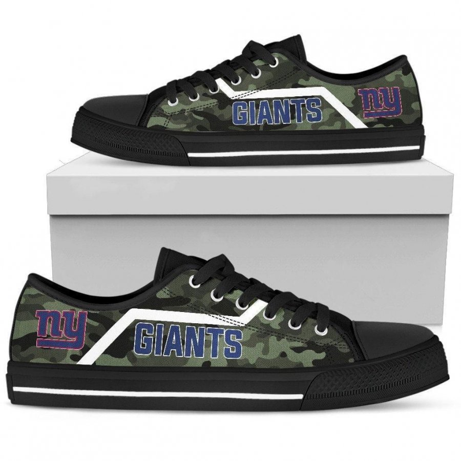 Simple Camo New York Giants Low Top Shoes #363