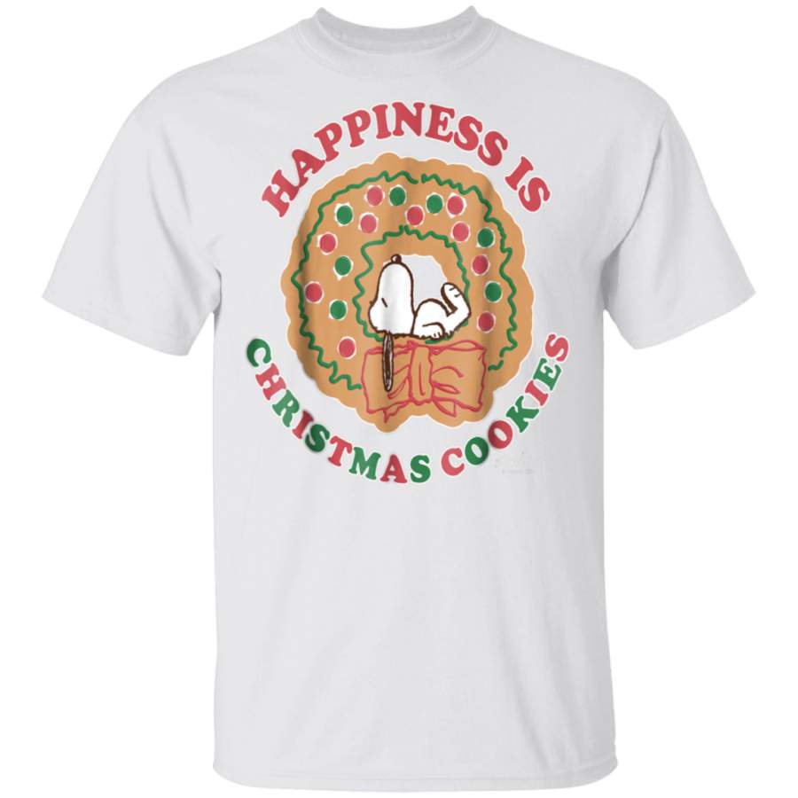 Peanuts Happiness is Christmas Cookies T-Shirt