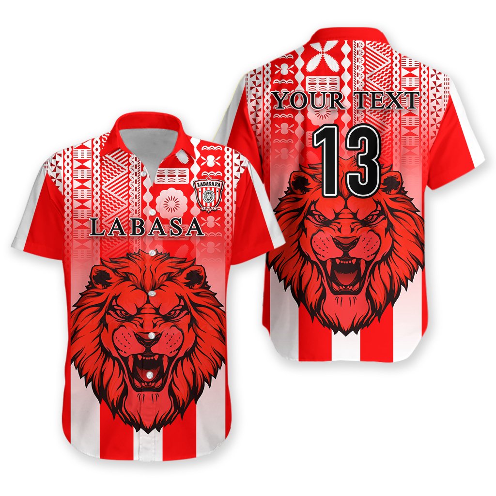 (Custom Personalised) Football Labasa Fa Hawaiian Shirt Red Lion Fiji – Custom Text And Number Lt13