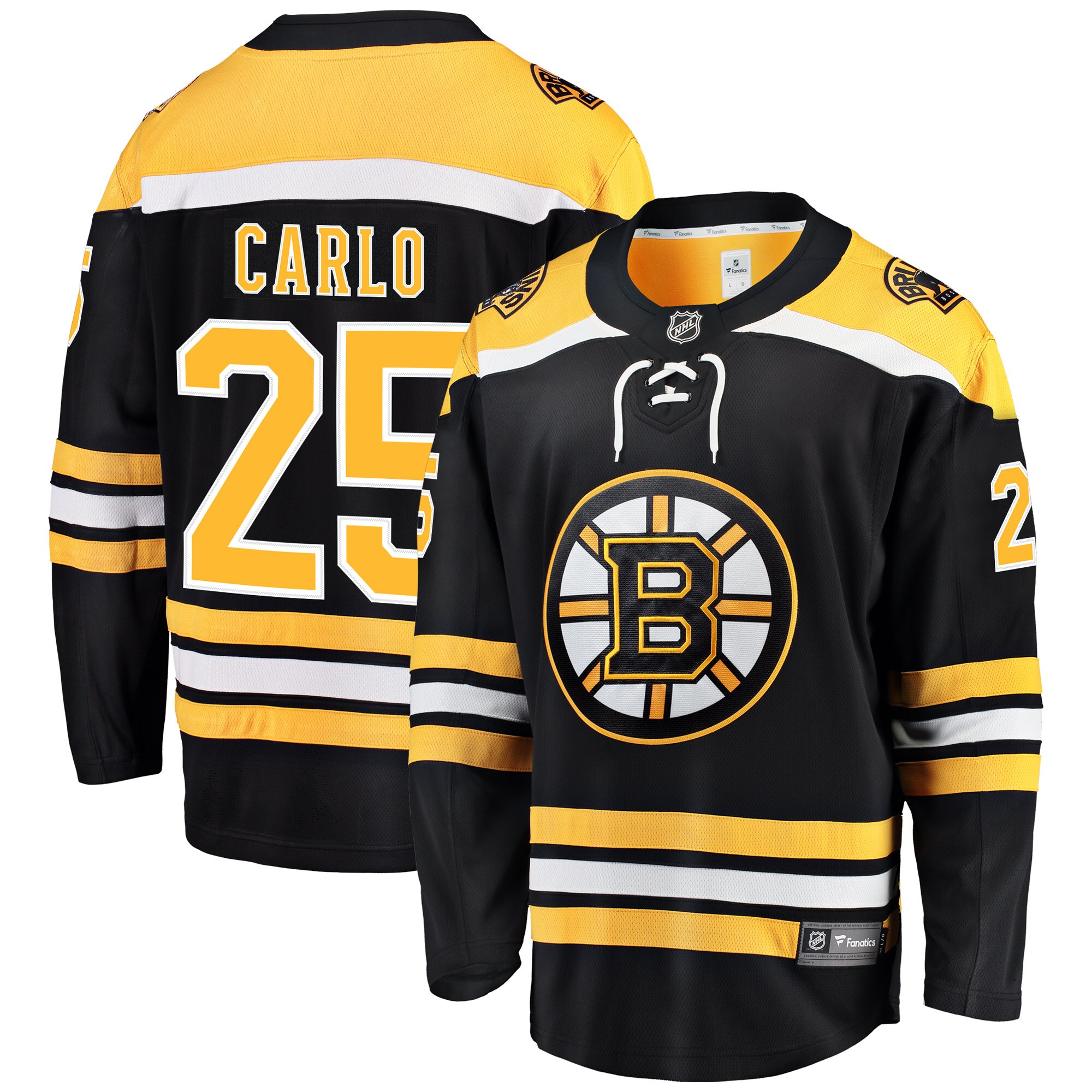 Brandon Carlo Boston Bruins Branded Home Breakaway Player Jersey – Black