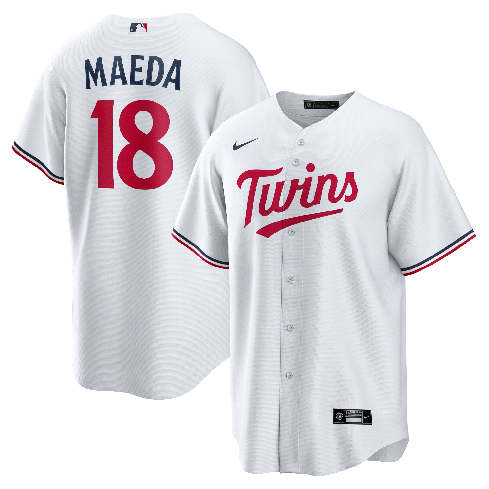 Men’s Minnesota Twins Kenta Maeda White Home Jersey