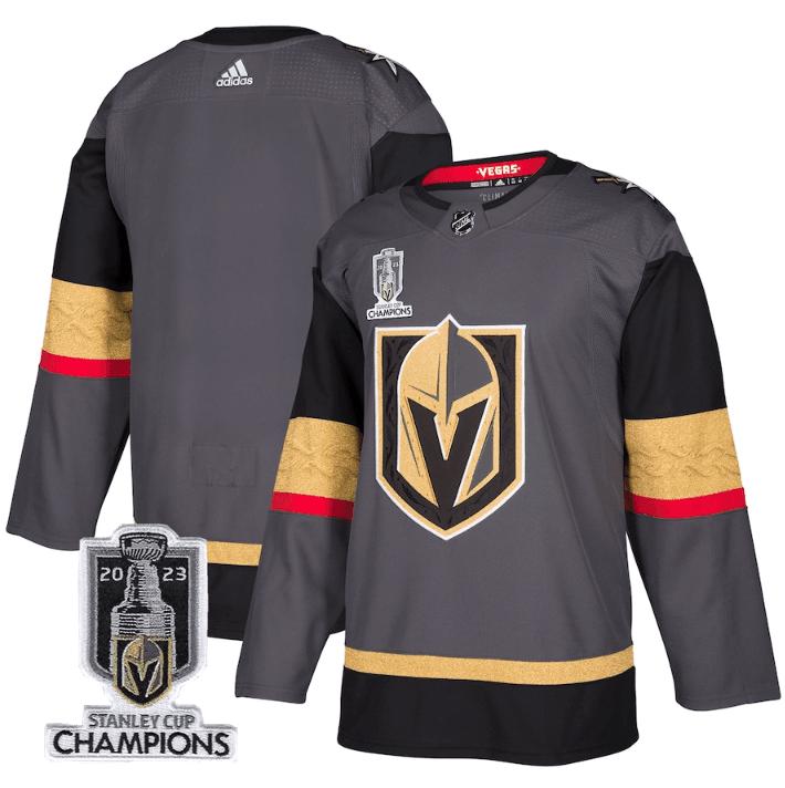 Vegas Golden Knights 2023 Stanley Cup Champions Patch Alternate Breakaway Jersey – Black