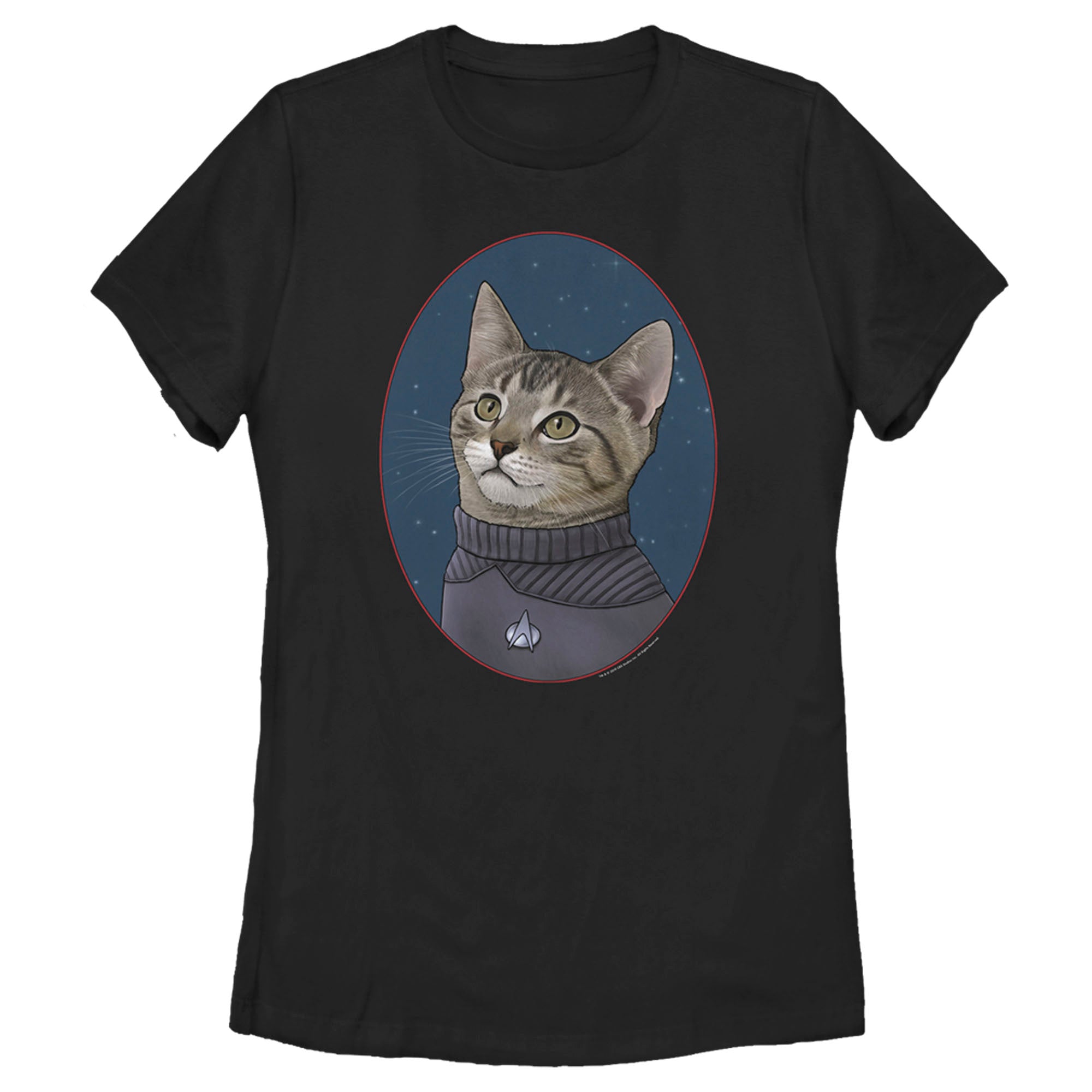 Women’S Star Trek: The Next Generation Officer Wesley Crusher Cat T-Shirt