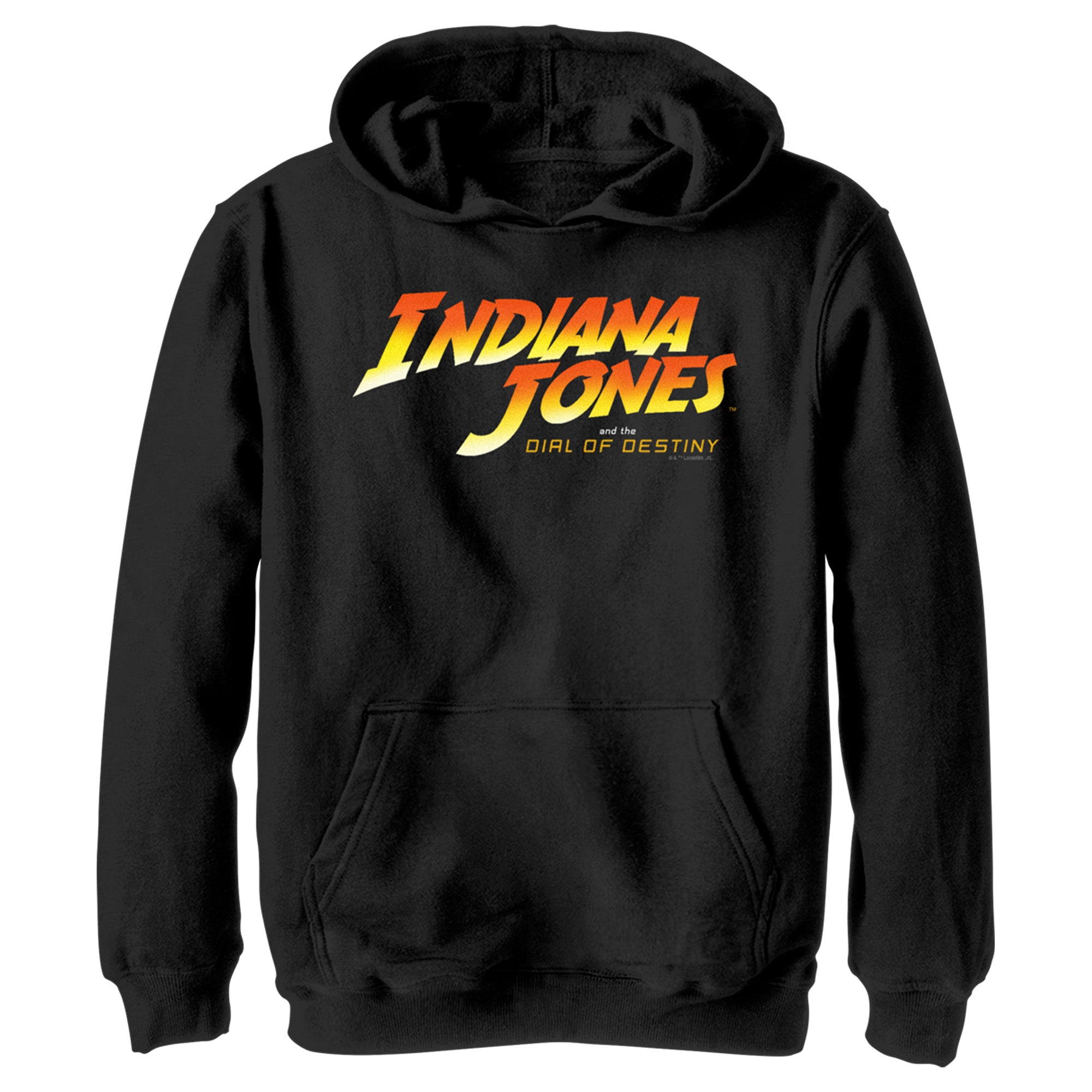 Boy’S Indiana Jones And The Dial Of Destiny Official Movie Logo Pull Over Hoodie