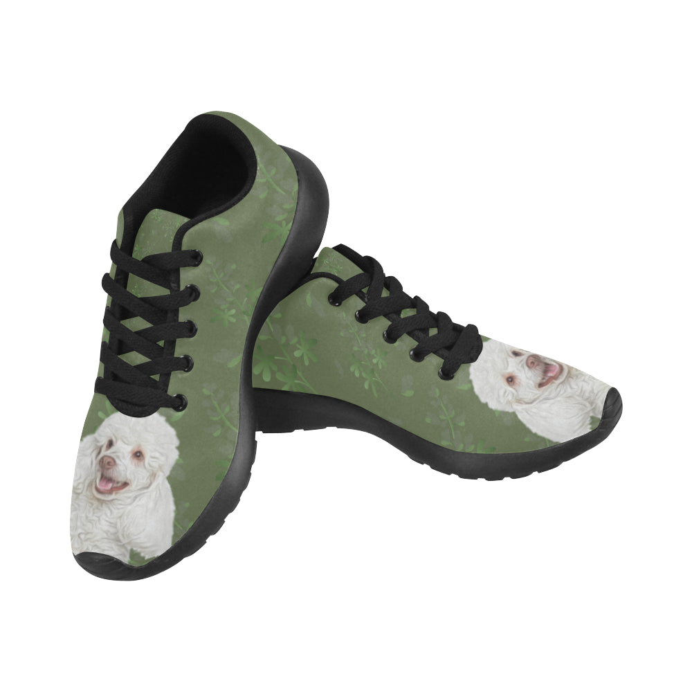 Poodle Lover Black Sneakers for Women