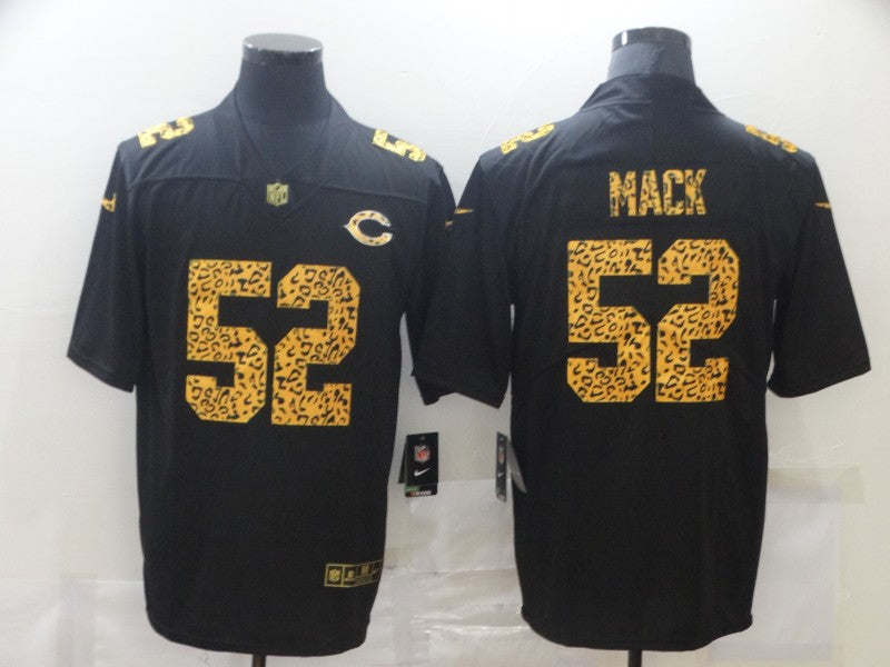 Men’S Chicago Bears Khalil Mack Nike Black Leopard Print Vapor Limited Jersey