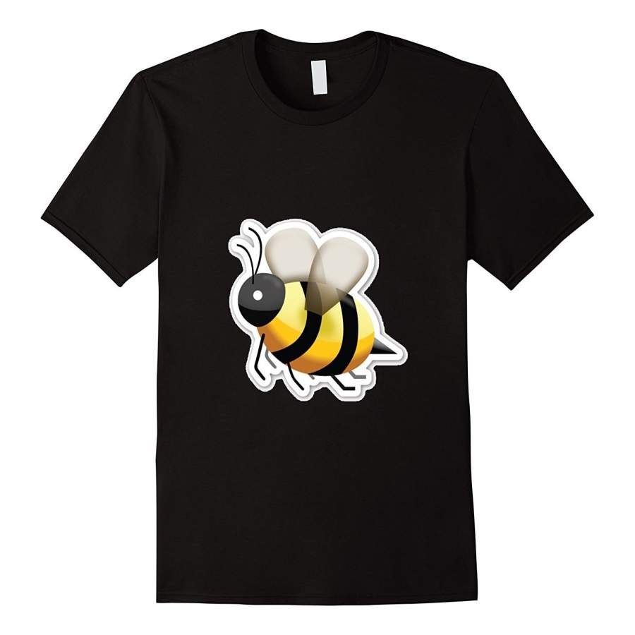 Bee Emoji Funny T Shirts Bumblebee Emoticon Honeybee Fashion Short Sleeved T-Shirt For Men