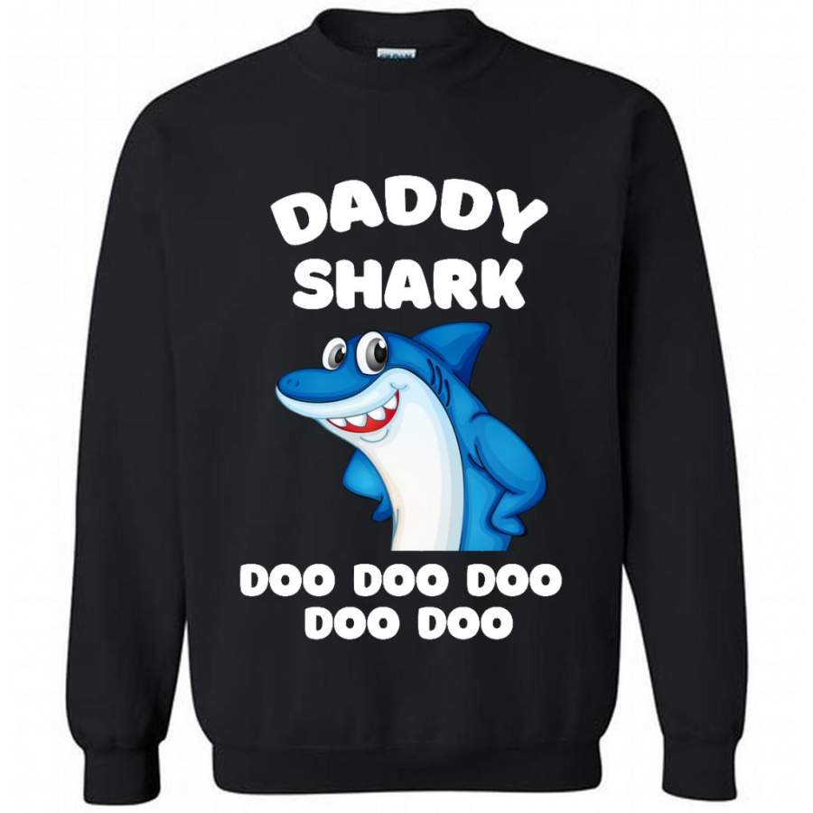 Daddy Shark Doo Doo Doo Doo Doo Doo, Father’s Day Gift – Gildan Crewneck Sweatshirt