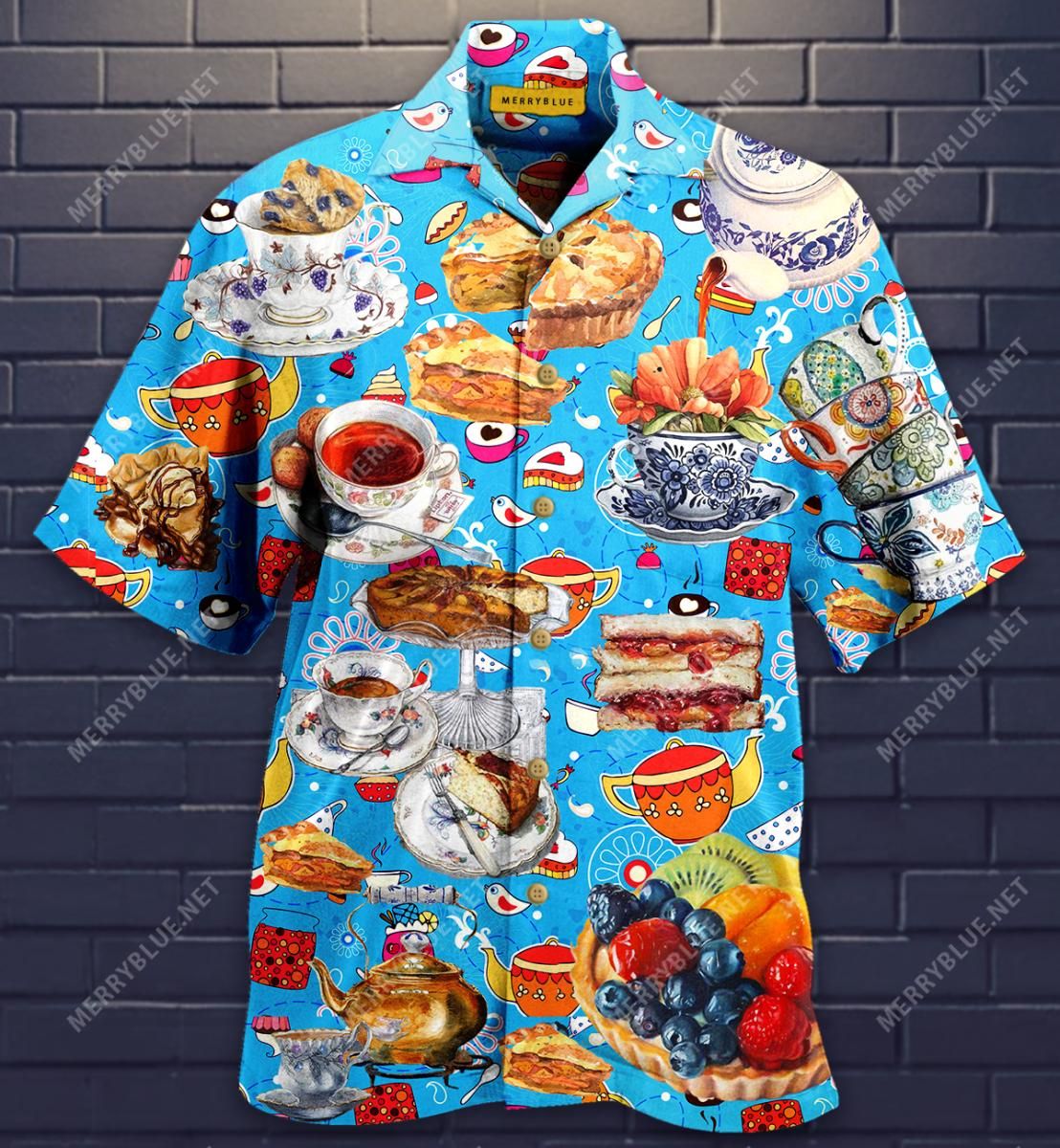 Always Be Tasty Apple Pie And Tea Aloha Hawaiian Shirt Colorful Short Sleeve Summer Beach Casual Shirt For Men And Women