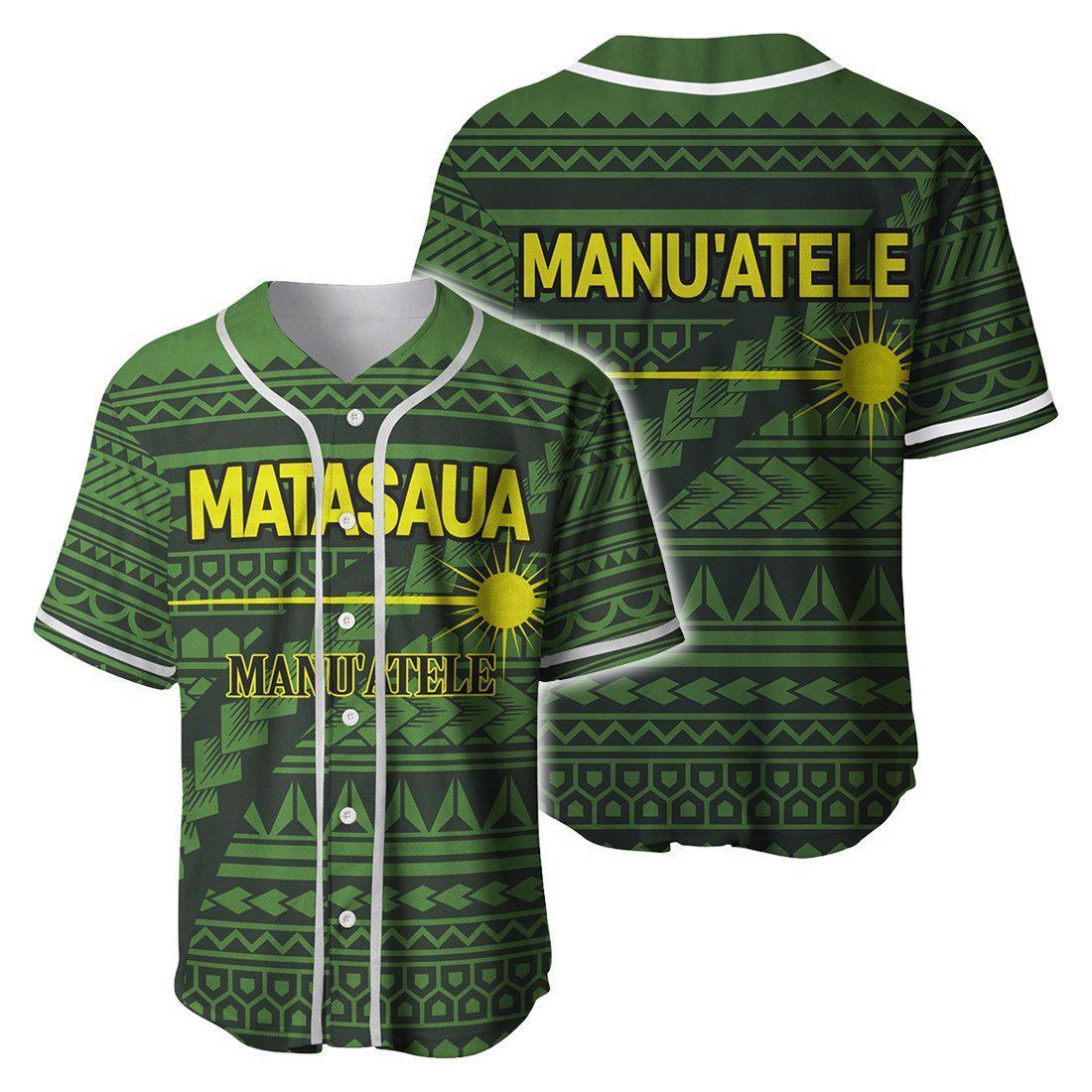 American Samoa PolynesianMatasaua Flag Baseball Jersey Shirt