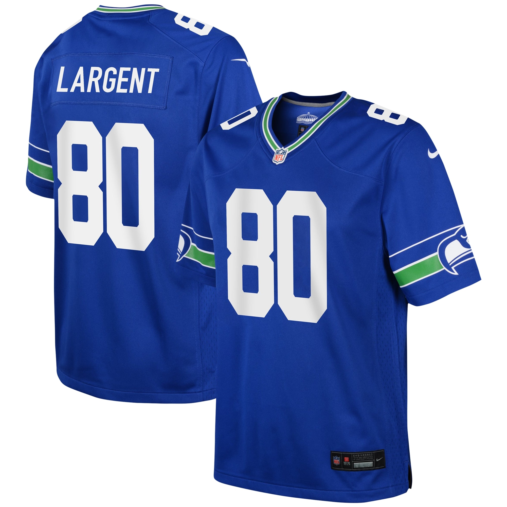 Steve Largent Seattle Seahawks Youth Alternate Retired Player Game Jersey – Royal