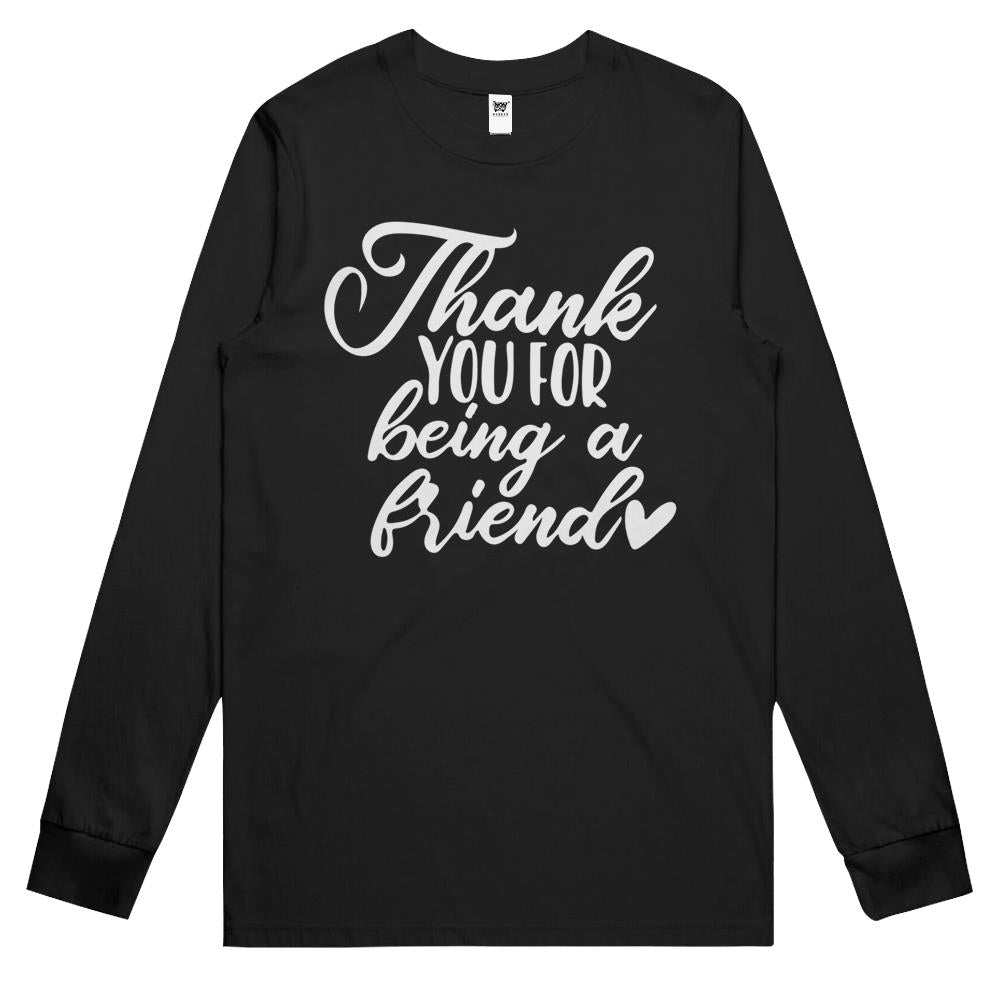 Thank You For Being A Gol.Den Friend Vintage Retro Long Sleeve T Shirts