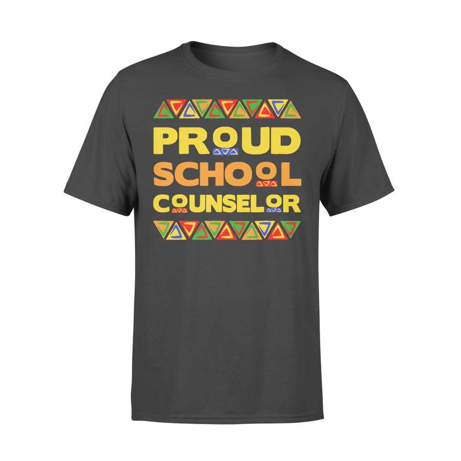 Proud School Counselor Black History Month African T-shirt