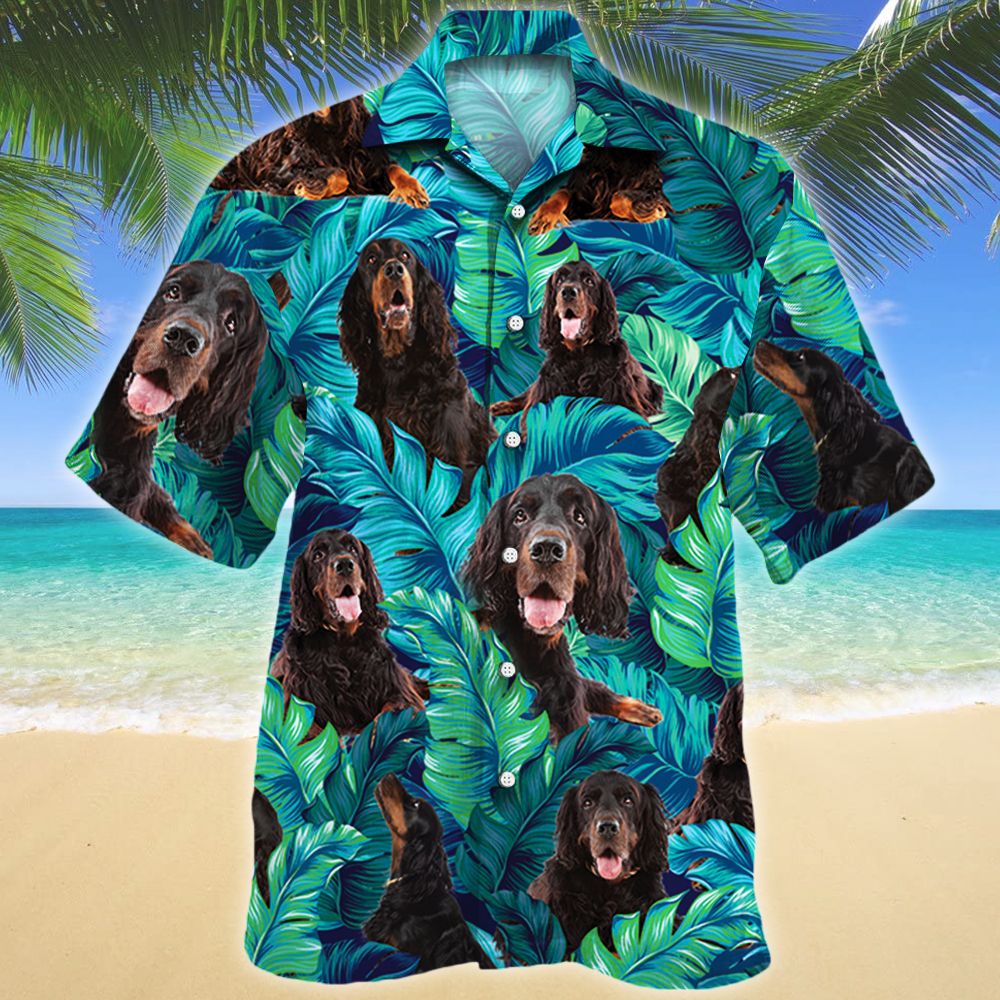 Gordon Setter Dog Lovers Hawaiian Shirt For Aloha Ha13688