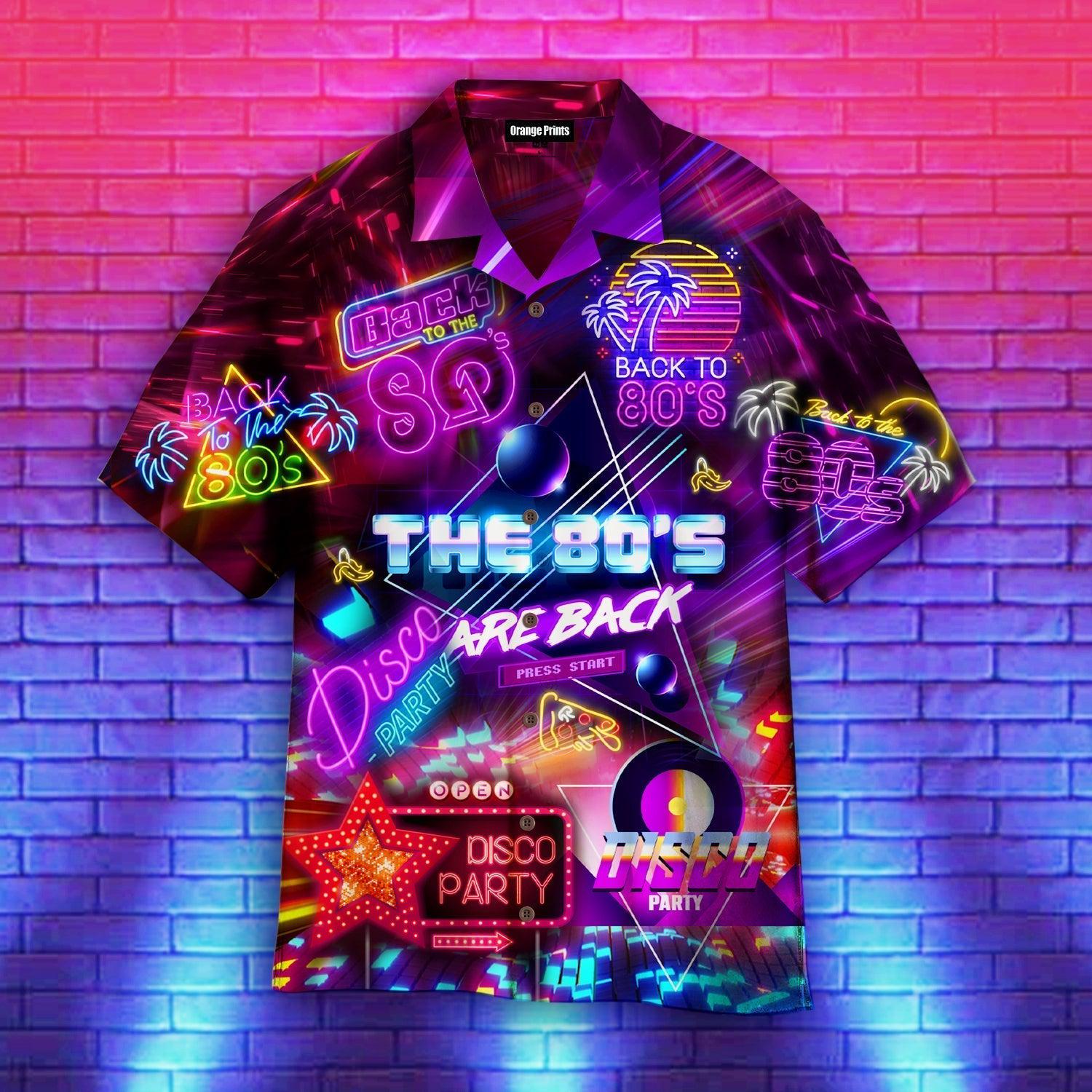 Back To The 80S Disco Party Hawaiian Shirt